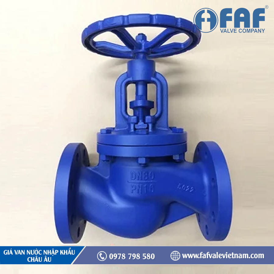 giá van nước nhập khẩu tại châu âu